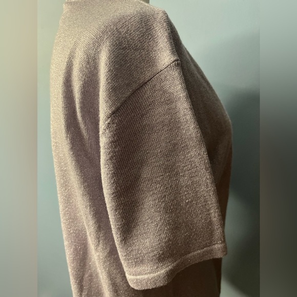 Villager by Liz Claiborne Pale Purple w/ a Sparkle Sweater w/ Short Sleeves!! - Picture 8 of 9